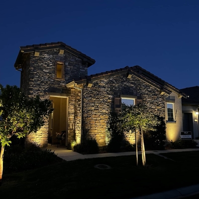 Illuminated home Photo